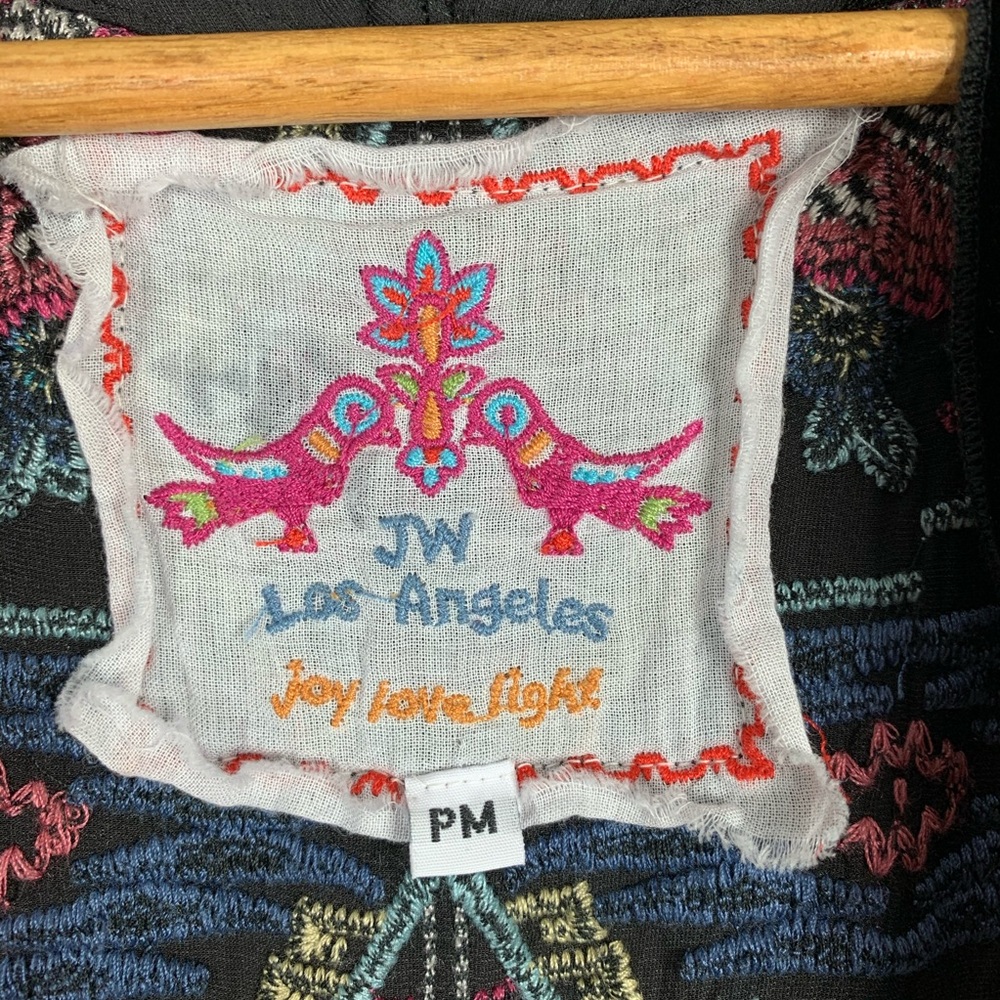 Johnny Was | Crushed Velvet Kimono Embroidered - Picture 2 of 5